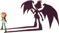 Size: 1445x816 | Tagged: safe, artist:pascalmulokozi2, edit, edited screencap, editor:pascalmulokozi2, imported from derpibooru, screencap, sunset shimmer, human, equestria girls, my past is not today, background removed, simple background, solo, transparent background