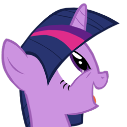 Size: 626x626 | Tagged: safe, artist:benpictures1, imported from derpibooru, twilight sparkle, pony, unicorn, the crystal empire, cute, female, happy, inkscape, looking up, mare, open mouth, simple background, solo, transparent background, twiabetes, unicorn twilight, vector