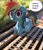 Size: 1931x2245 | Tagged: safe, artist:_ton618_, imported from derpibooru, rainbow dash, pegasus, pony, adorable distress, cattle grid, cute, dashabetes, dialogue, female, floppy ears, folded wings, looking at you, mare, no catchlights, open mouth, ponified animal photo, solo, speech bubble, stuck, sweat, sweatdrop, talking, talking to viewer, teeth, wings