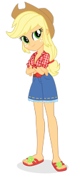 Size: 940x2229 | Tagged: artist needed, source needed, safe, artist:imperfectxiii, artist:mlgskittles, edit, edited edit, editor:slayerbvc, imported from derpibooru, vector edit, applejack, human, equestria girls, equestria girls series, applejack's hat, braless, breasts, cleavage, clothes, cowboy hat, crossed arms, denim shorts, edit of an edit of an edit, editor needed, feet, female, front knot midriff, hat, legs, midriff, sandals, shorts, show accurate, simple background, solo, stetson, transparent background, vector