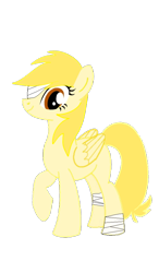 Size: 474x812 | Tagged: safe, artist:abzx, imported from derpibooru, oc, oc only, pegasus, pony, bandage, male, oliver, show accurate, simple background, small stallion, solo, stallion, transparent background