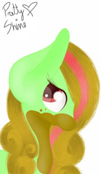 Size: 750x1280 | Tagged: safe, artist:prettyshinegp, imported from derpibooru, oc, oc only, earth pony, pony, bust, earth pony oc, eyelashes, female, mare, simple background, solo, white background