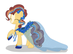 Size: 2732x2048 | Tagged: safe, artist:xcosmicghostx, imported from derpibooru, oc, oc only, earth pony, pony, clothes, dress, earth pony oc, eyelashes, female, gala dress, mare, raised hoof, show accurate, simple background, smiling, solo, transparent background