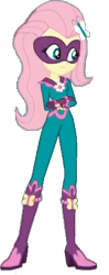 Size: 176x443 | Tagged: safe, artist:pascalmulokozi2, edit, edited screencap, imported from derpibooru, screencap, fluttershy, saddle rager, human, equestria girls, movie magic, spoiler:eqg specials, background removed, clothes, costume, female, power ponies, simple background, solo, transparent background