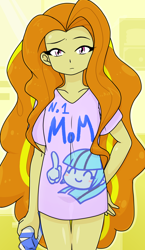 Size: 740x1280 | Tagged: safe, artist:batipin, imported from derpibooru, adagio dazzle, sonata dusk, human, equestria girls, clothes, eyes closed, female, long hair, looking at you, loose hair, mamadagio, milk, milk carton, solo