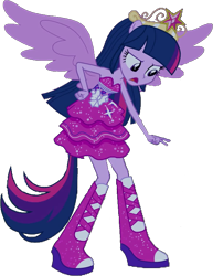 Size: 585x756 | Tagged: safe, artist:pascalmulokozi2, edit, edited screencap, imported from derpibooru, screencap, twilight sparkle, human, equestria girls, equestria girls (movie), background removed, bare shoulders, big crown thingy, element of magic, fall formal outfits, jewelry, ponied up, regalia, simple background, sleeveless, strapless, transparent background, twilight sparkle (alicorn)