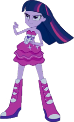 Size: 321x529 | Tagged: safe, artist:pascalmulokozi2, edit, edited screencap, imported from derpibooru, screencap, twilight sparkle, human, equestria girls, background removed, bare shoulders, fall formal outfits, simple background, sleeveless, solo, strapless, transparent background, twilight sparkle (alicorn)