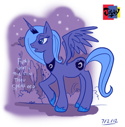 Size: 1795x1829 | Tagged: safe, artist:jowyb, imported from derpibooru, princess luna, alicorn, pony, luna eclipsed, 2012, old art, s1 luna, solo