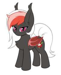 Size: 1218x1497 | Tagged: safe, artist:kyrgyzpopstar, imported from derpibooru, oc, oc only, oc:amaryllis, bat pony, chest fluff, female, looking at you, simple background, solo, transparent background