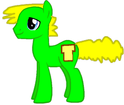 Size: 597x506 | Tagged: safe, artist:breadwinnersfan61, imported from derpibooru, earth pony, pony, breadwinners, buhdeuce, crossover, male, needs more saturation, ponified, simple background, smiling, stallion, transparent background