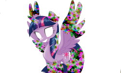 Size: 1246x750 | Tagged: safe, artist:monikaddlcgirl20, imported from derpibooru, twilight sparkle, alicorn, pony, corrupted, dusk till dawn, error, female, glitch, horn, mare, pibby, simple background, smiling, spread wings, transparent background, twilight sparkle (alicorn), wings