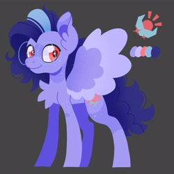 Size: 4000x4000 | Tagged: safe, artist:pastacrylic, imported from derpibooru, oc, oc only, pegasus, pony, chest fluff, gray background, simple background, solo