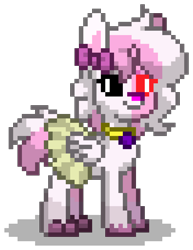 Size: 704x912 | Tagged: safe, artist:topsangtheman, imported from derpibooru, oc, oc:noomi, alicorn, pony, rabbit, pony town, animal, simple background, solo, transparent background