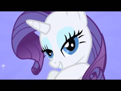 Size: 640x480 | Tagged: safe, imported from derpibooru, screencap, rarity, pony, unicorn, friendship is magic, season 1, bedroom eyes, eyelashes, female, looking at you, mare, smiling, smiling at you, solo