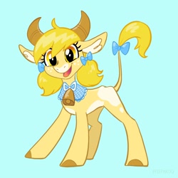 Size: 2048x2048 | Tagged: safe, artist:pfeffaroo, imported from derpibooru, oc, oc only, cow, solo