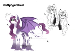 Size: 1280x946 | Tagged: safe, artist:httptypicalrose, imported from derpibooru, oc, oc only, oc:strygmer claire, dracony, hybrid, chest fluff, deviantart watermark, female, interspecies offspring, mare, obtrusive watermark, offspring, parent:rarity, parent:spike, parents:sparity, simple background, solo, watermark, white background