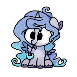 Size: 800x800 | Tagged: safe, alternate version, artist:sugar morning, imported from derpibooru, oc, oc only, oc:prince plushy soft, alicorn, pony, commission, cute, horn, simple background, solo, transparent background, wings, ych result