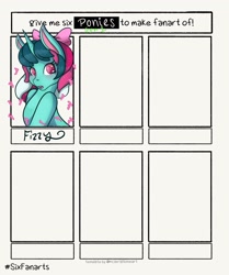 Size: 1715x2048 | Tagged: safe, artist:mscolorsplash, imported from derpibooru, fizzy, pony, unicorn, six fanarts, female, g1, mare, solo