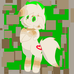 Size: 1000x1000 | Tagged: safe, artist:kyoshicadre, imported from derpibooru, oc, oc only, food pony, pony, food, green eyes, marshmallow, marshmallow pony, nervous, ponified, solo