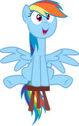 Size: 1939x3093 | Tagged: safe, artist:sakatagintoki117, imported from derpibooru, rainbow dash, pegasus, pony, .svg available, chair, cute, dashabetes, female, high res, mare, simple background, sitting, smiling, solo, spread wings, stool, stooldash, transparent background, vector, wings