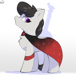 Size: 1200x1200 | Tagged: safe, artist:glazirka, imported from derpibooru, octavia melody, earth pony, pony, clothes, dress, female, mare, side view, simple background, solo, white background