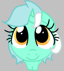 Size: 1075x1206 | Tagged: safe, artist:wafflecakes, lyra heartstrings, pony, unicorn, female, looking up, mare, simple background, smiling