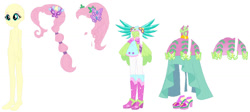 Size: 1024x459 | Tagged: safe, artist:selenaede, imported from derpibooru, fluttershy, human, equestria girls, legend of everfree, base, boots, crystal guardian, crystal wings, high heel boots, ponied up, shoes, simple background, solo, super ponied up, white background, wings