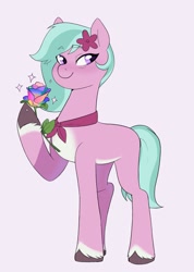 Size: 1550x2172 | Tagged: safe, artist:aztrial, imported from derpibooru, earth pony, spoiler:g5, spoiler:my little pony: tell your tale, spoiler:tyts01e16, dahlia, female, flower, g5, my little pony: tell your tale, neighfever, solo