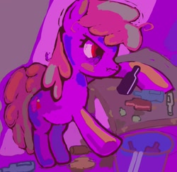 Size: 2047x1988 | Tagged: safe, artist:mandumustbasukanemen, imported from derpibooru, berry punch, berryshine, earth pony, pony, bottle, drunk, go home you're drunk, solo