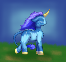 Size: 1215x1152 | Tagged: safe, artist:lil_vampirecj, imported from derpibooru, oc, oc only, pony, unicorn, eyes closed, scene, solo