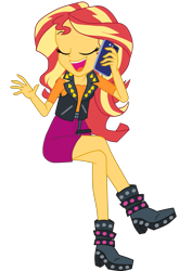 Size: 1845x2802 | Tagged: safe, artist:gmaplay, imported from derpibooru, sunset shimmer, human, equestria girls, cellphone, cute, phone, shimmerbetes, simple background, solo, transparent background