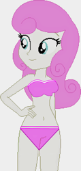 Size: 872x1838 | Tagged: safe, artist:gameboss375, imported from derpibooru, twinkleshine, human, equestria girls, bare shoulders, bikini, clothes, cute, female, simple background, sleeveless, solo, swimsuit, white background