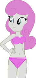 Size: 871x1838 | Tagged: safe, artist:gameboss375, imported from derpibooru, twinkleshine, human, equestria girls, bare shoulders, bikini, clothes, cute, female, simple background, sleeveless, solo, swimsuit, transparent background