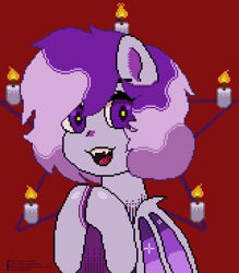 Size: 1610x1840 | Tagged: safe, artist:hudog, imported from derpibooru, oc, oc only, pony, undead, vampire, candle, pixel art