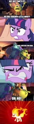 Size: 500x1819 | Tagged: safe, artist:wandersong, edit, edited screencap, imported from derpibooru, screencap, twilight sparkle, pony, unicorn, feeling pinkie keen, comic, female, james p. sullivan, male, mare, mike wazowski, monster, monsters inc., rapidash twilight, screencap comic, unicorn twilight