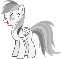 Size: 1200x1157 | Tagged: safe, artist:josephlu2021, imported from derpibooru, oc, oc only, oc:gray awesome dash, pegasus, pony, female, folded wings, happy, open mouth, pegasus oc, pony oc, reupload, simple background, solo, standing, surprised, transparent background, wings