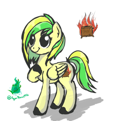 Size: 858x914 | Tagged: safe, artist:igorbanette, imported from derpibooru, oc, oc only, oc:wooden toaster, pegasus, pony, simple background, solo, white background