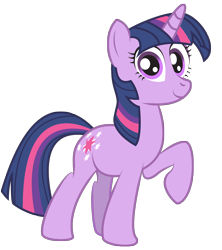 Size: 2247x2528 | Tagged: safe, artist:aleximusprime, imported from derpibooru, twilight sparkle, pony, unicorn, female, high res, looking at you, mare, raised hoof, simple background, smiling, solo, transparent background, unicorn twilight, vector