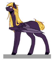 Size: 750x872 | Tagged: safe, artist:kat-the-true-kitkat, imported from derpibooru, oc, oc only, pegasus, pony, colored wings, female, mare, pegasus oc, simple background, solo, transparent background, two toned wings, wings