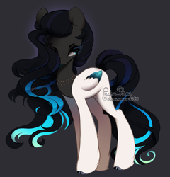 Size: 1055x1100 | Tagged: safe, artist:dammmnation, imported from derpibooru, oc, oc only, pegasus, pony, dark background, female, hair over one eye, mare, pegasus oc, solo