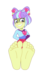 Size: 1698x2892 | Tagged: safe, artist:kingdark0001, imported from derpibooru, supernova zap, human, equestria girls, equestria girls series, sunset's backstage pass!, spoiler:eqg series (season 2), barefoot, base used, clothes, cute, feet, female, fetish, foot fetish, foot focus, hands behind back, miniskirt, simple background, skirt, socks, soles, solo, su-z, su-z-betes, thigh highs, toes, transparent background, vector, zettai ryouiki