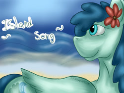 Size: 1280x960 | Tagged: safe, artist:lil_vampirecj, imported from derpibooru, oc, oc only, pegasus, pony, beach, ocean, scene, water