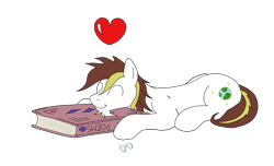 Size: 3830x2332 | Tagged: safe, artist:lennystendhal13, imported from derpibooru, oc, oc:stendhal, earth pony, pony, book, heart, lying down, male, prone, simple background, solo, stallion, transparent background