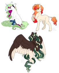 Size: 6370x7787 | Tagged: safe, artist:paliona, imported from derpibooru, oc, oc only, pegasus, pony, unicorn, absurd resolution, female, mare, simple background, transparent background