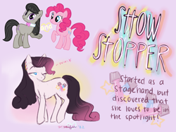 Size: 2732x2048 | Tagged: safe, artist:grayflower, imported from derpibooru, octavia melody, pinkie pie, oc, oc:show stopper, earth pony, pony, female, fusion, g4, lesbian, shipping, shipping chart