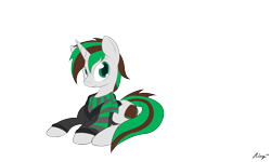 Size: 2200x1322 | Tagged: safe, artist:ricy, imported from derpibooru, oc, oc only, unicorn, clothes, commission, hoodie, horn, lying down, scarf, simple background, solo, striped scarf, transparent background, unicorn oc