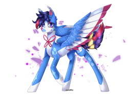 Size: 2000x1500 | Tagged: safe, artist:aakariu, imported from derpibooru, oc, pegasus, pony, digital art, full body, gift art, long legs, pale belly, request, simple background, slim, white background