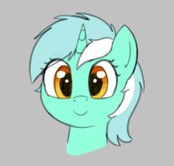 Size: 418x399 | Tagged: safe, lyra heartstrings, pony, unicorn, aggie.io, female, mare, simple background, smiling