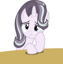 Size: 3614x3643 | Tagged: safe, artist:dashiesparkle, artist:wardex101, edit, imported from derpibooru, starlight glimmer, pony, discorded, female, high res, sad, simple background, solo, transparent background, vector