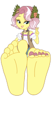 Size: 1200x2800 | Tagged: safe, artist:whalepornoz, imported from derpibooru, vignette valencia, human, equestria girls, equestria girls series, rollercoaster of friendship, .svg available, barefoot, base used, beauty mark, clothes, feet, female, fetish, flower, flower in hair, foot fetish, foot focus, lipstick, me my selfie and i, shirt, shorts, simple background, soles, solo, toes, transparent background, vector